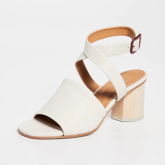 Cocolico Sz 38 Billie Block Heel Sandals in Ivory - Picture 2 of 7